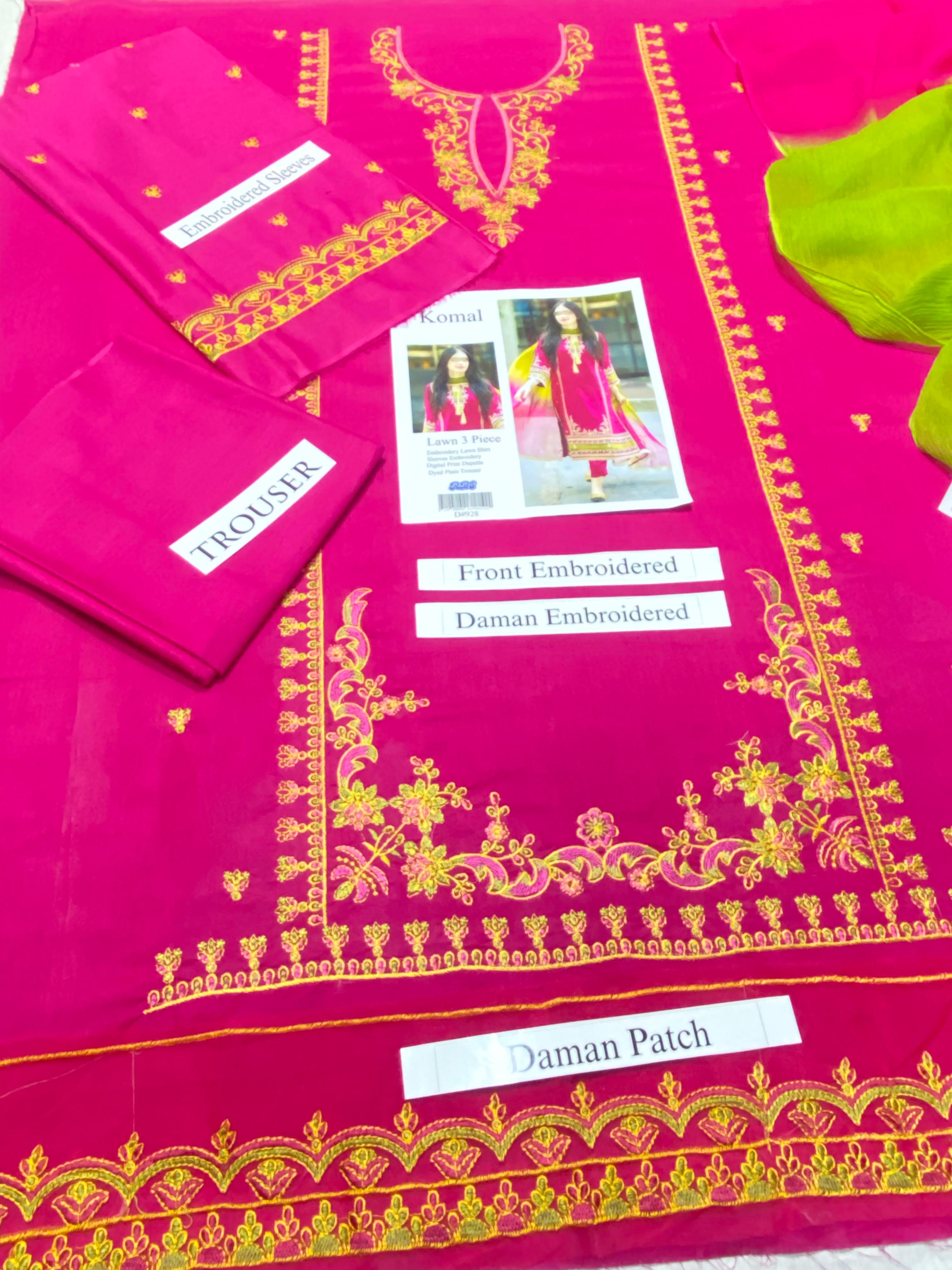 URGE Pure Lawn 3PC Embroidered Collection