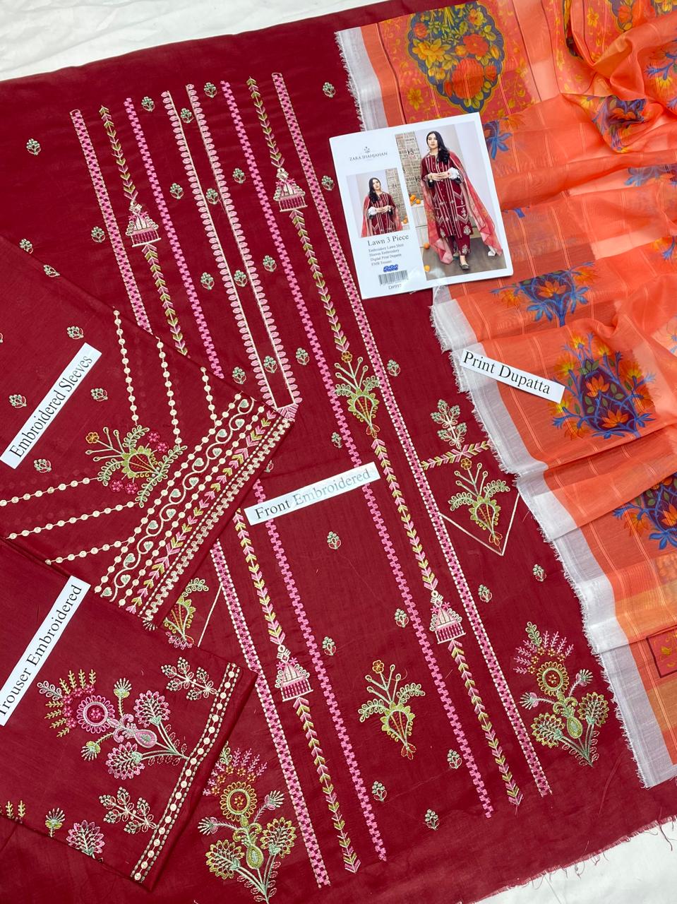 URGE Pure Lawn 3PC Embroidered Collection