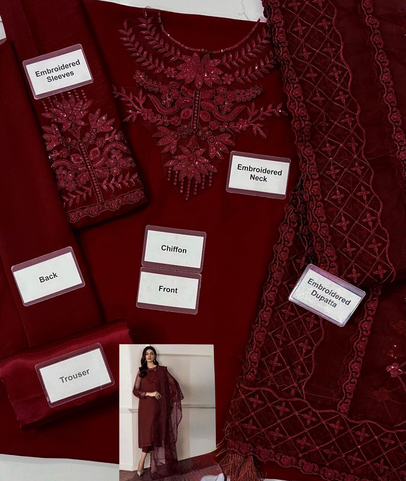 Baroque Premium Chiffon Collection (3-Piece)