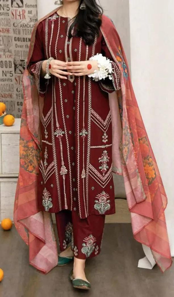 URGE Pure Lawn 3PC Embroidered Collection