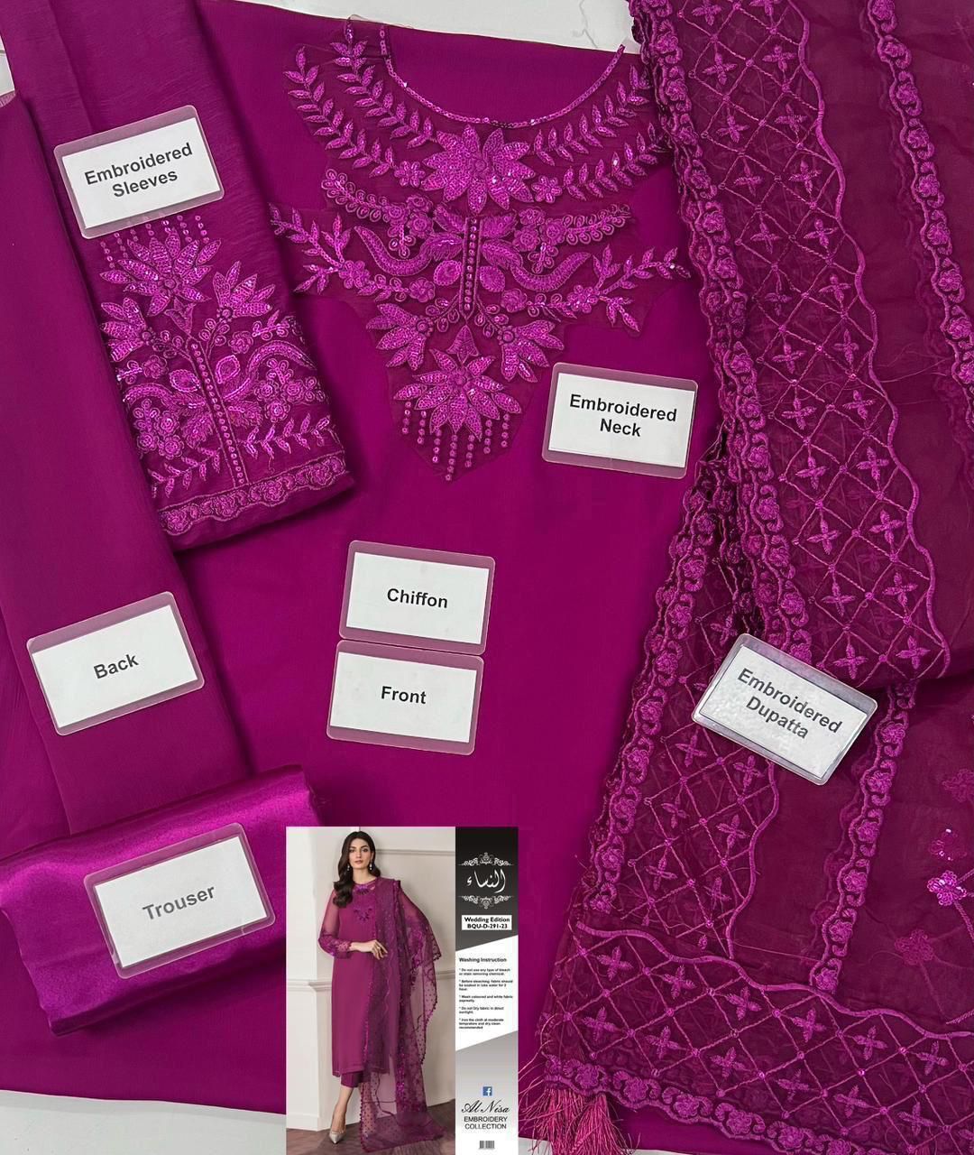 Baroque Premium Chiffon Collection (3-Piece)